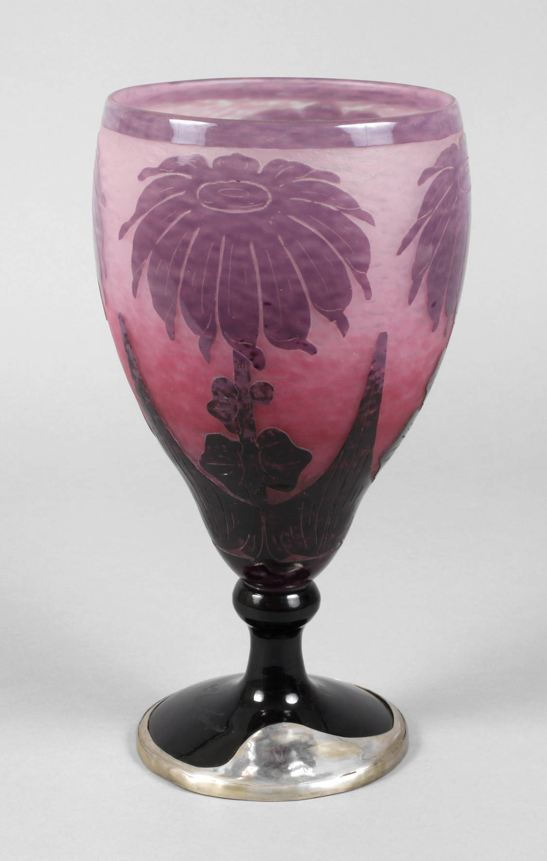 Frankreich Ätzglasvase