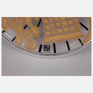 Glasdeckeldose Art déco