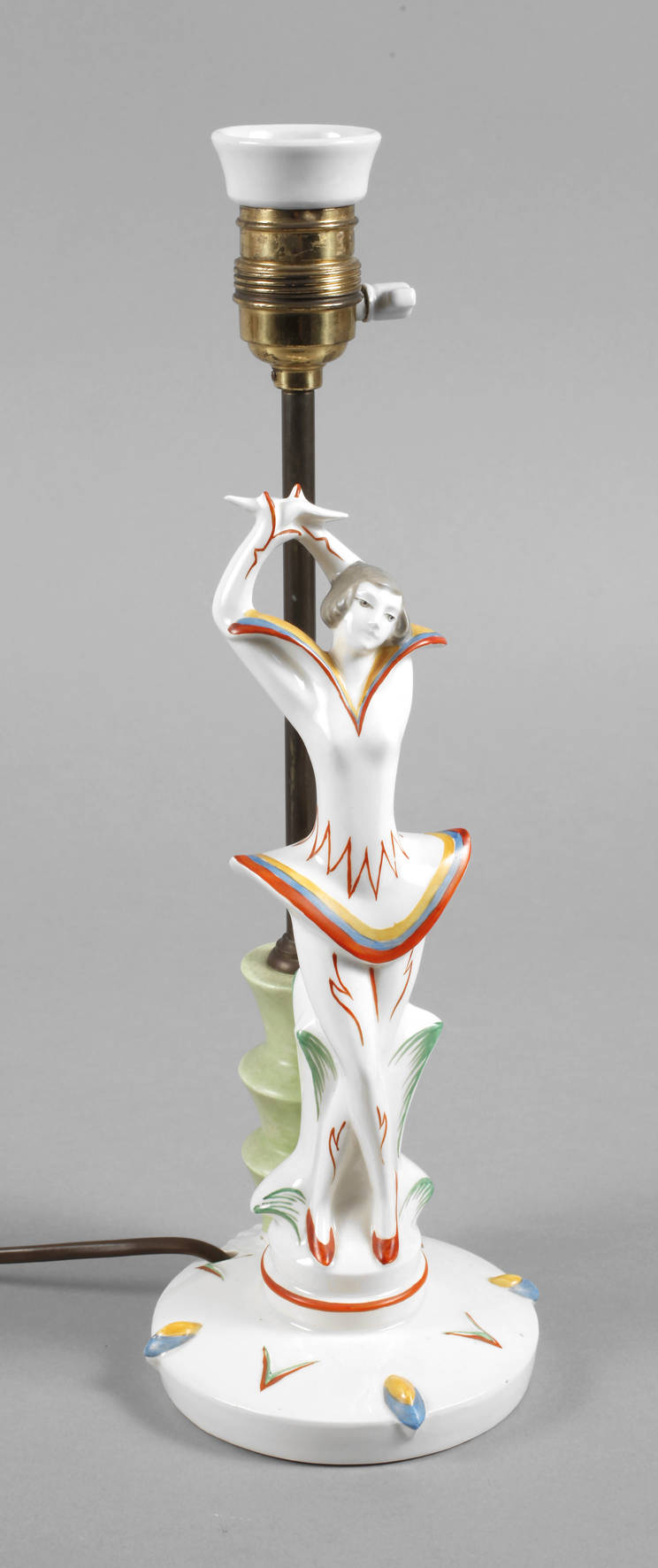 Figürliche Tischlampe Art déco