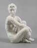 Rosenthal sitzender weiblicher Akt