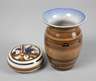 Bunzlau Vase und Deckeldose