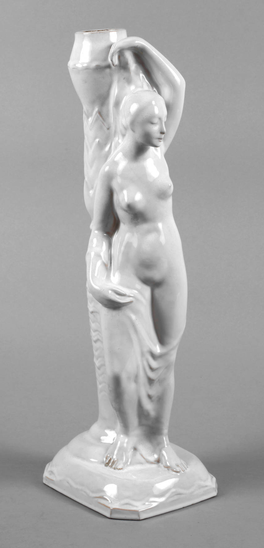 Großer figürlicher Lampenfuß