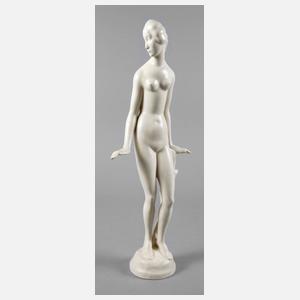 Karlsruhe stehender weiblicher Akt Art déco