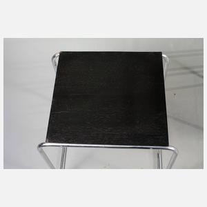 Vier Satztische Stahlrohr