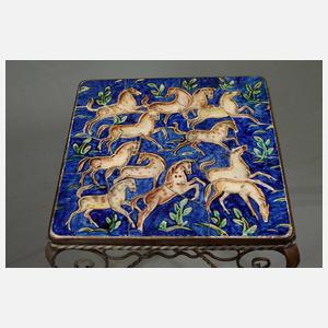 Tisch Karlsruher Majolika