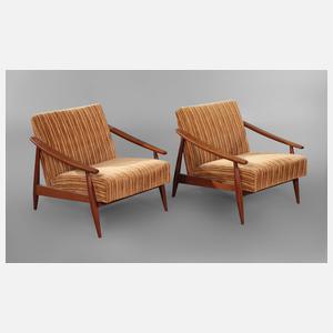 Paar Sessel Teakholz