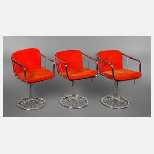 Drei Drehsessel