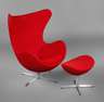 ”Egg Chair” mit Ottomane