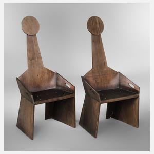 Paar Hochlehnstühle