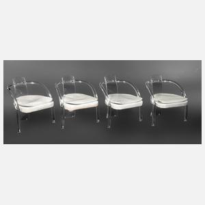 Vier Acryl-Sessel