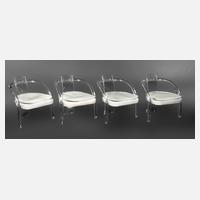 Vier Acryl-Sessel111