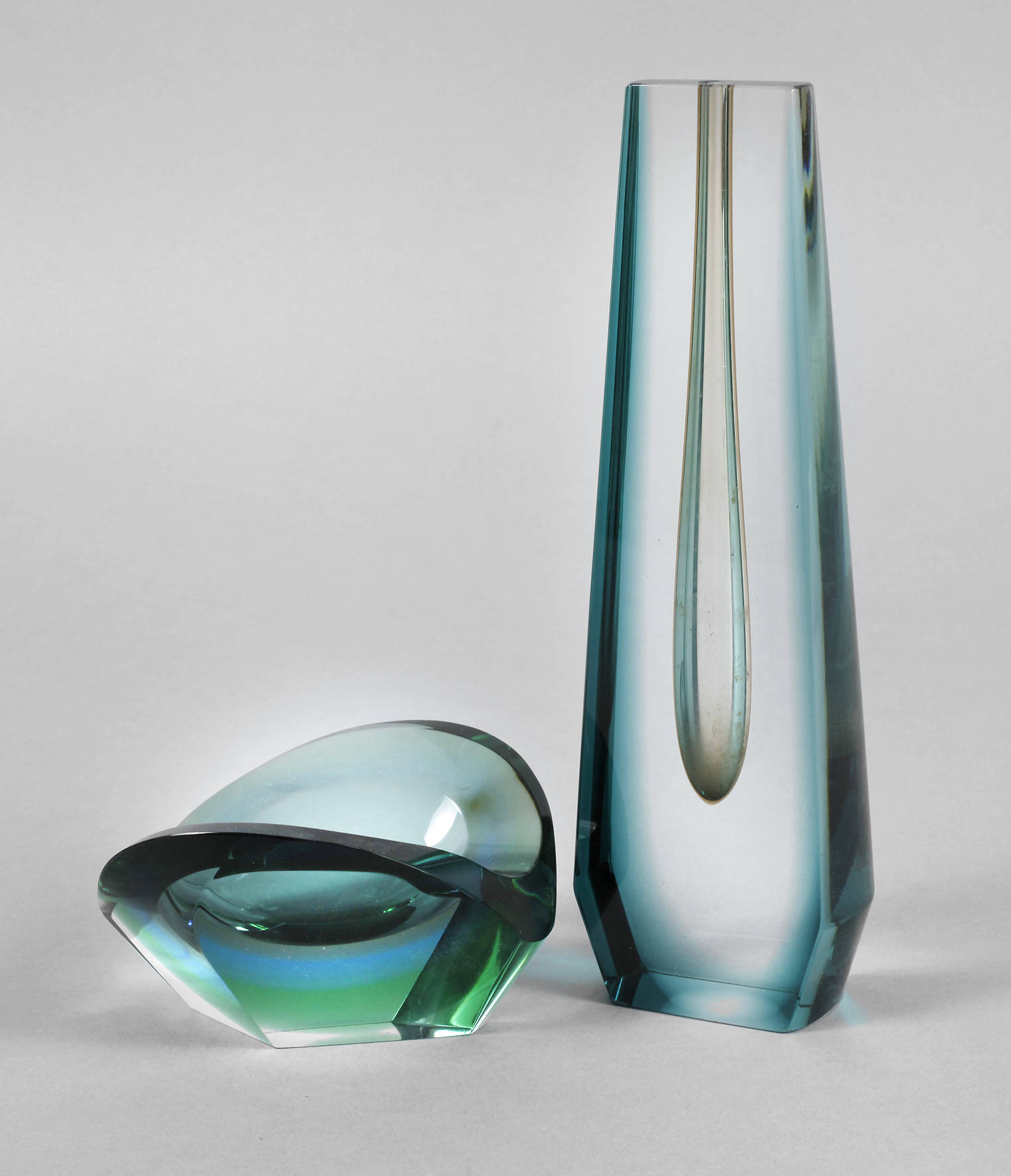 Schale und Vase Murano