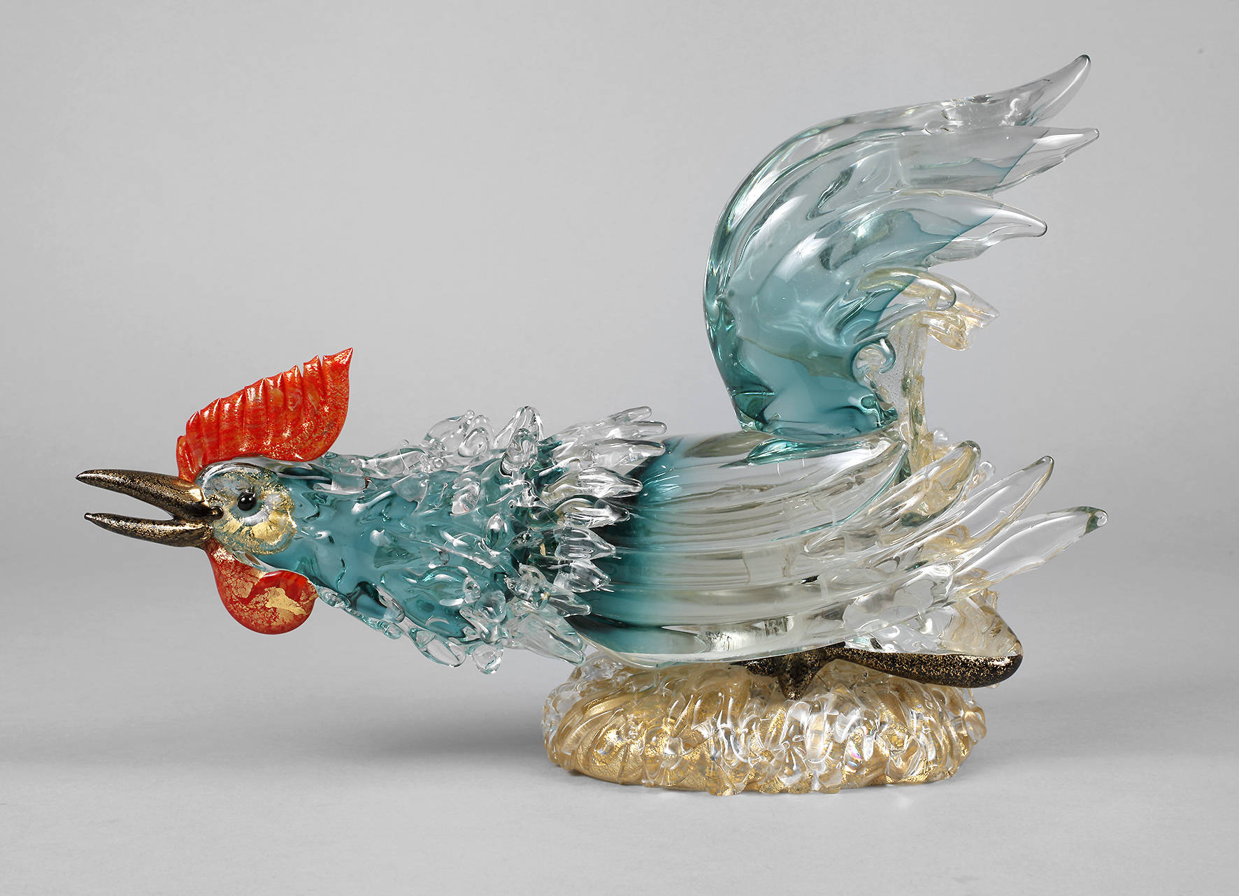 Murano Tierfigur Hahn