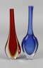 Murano zwei Stangenvasen Flavio Poli