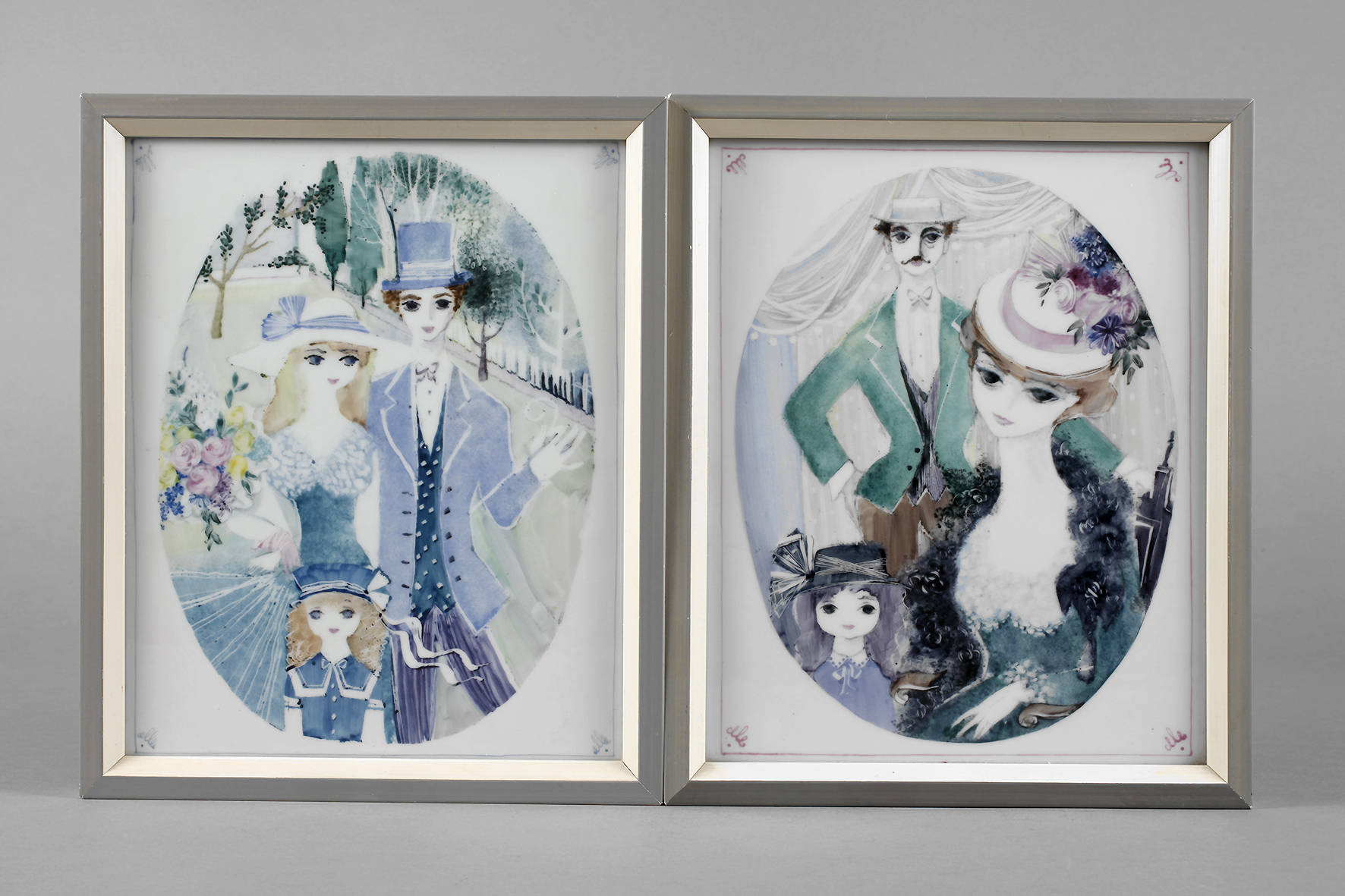 Rosenthal zwei Wandplatten Lis Müller