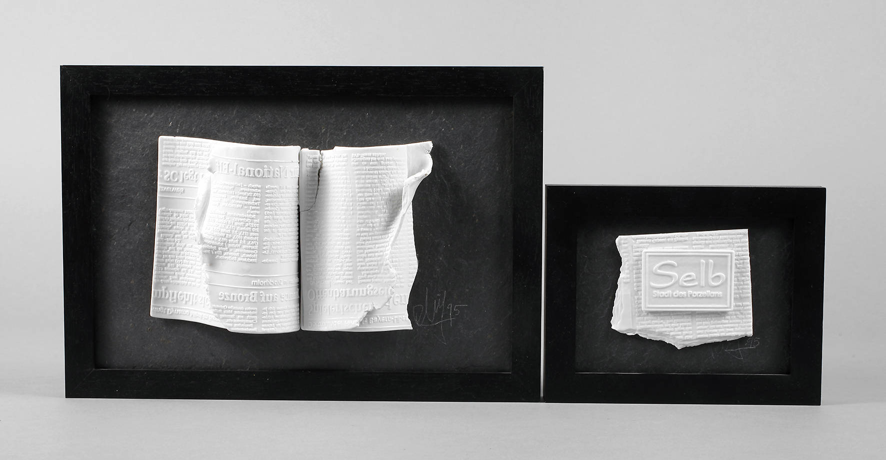 Zwei Designobjekte Reinhard Wiedenbeck