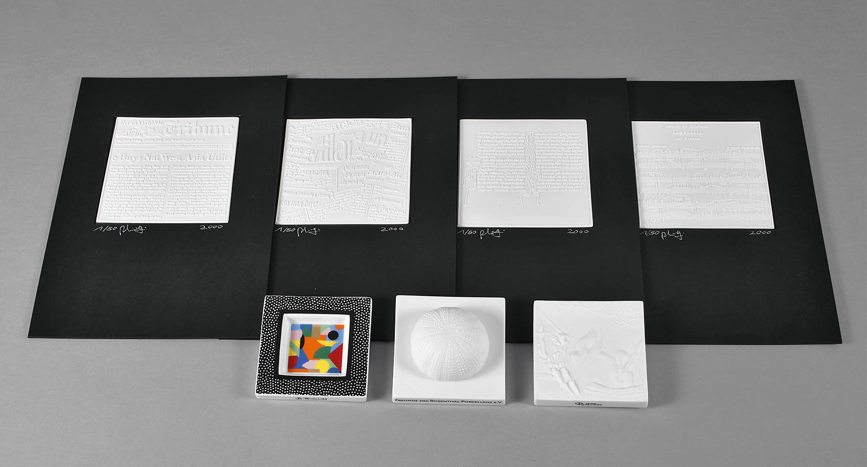 Rosenthal vier Kunstobjekte