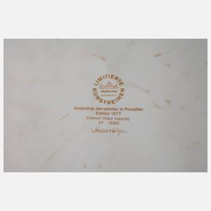 Rosenthal Wandplatte Victor Vasarely