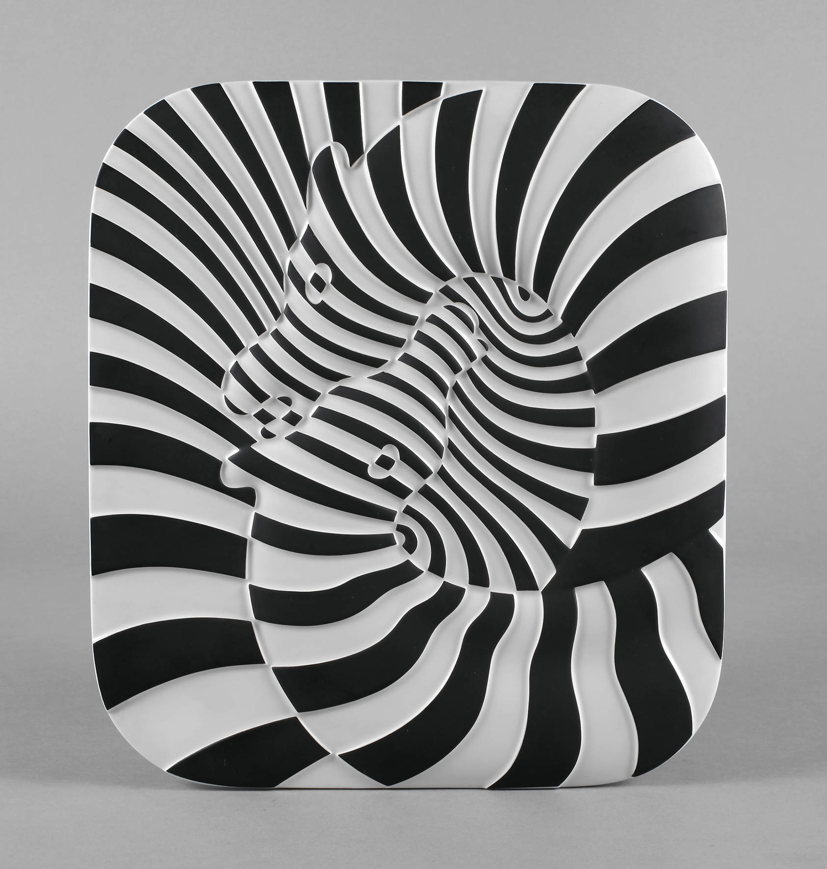 Rosenthal Wandplatte Victor Vasarely