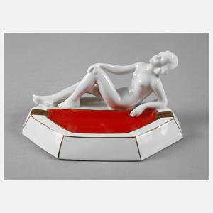 Gerold figürliche Aschenschale Art déco