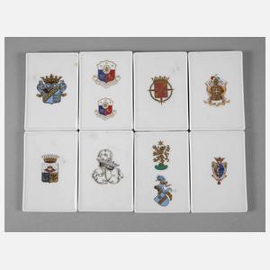 Heinrich & Co. acht Porzellanplaketten