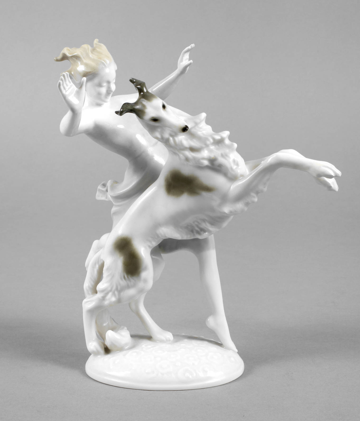 Hutschenreuther Mädchen mit Barsoi