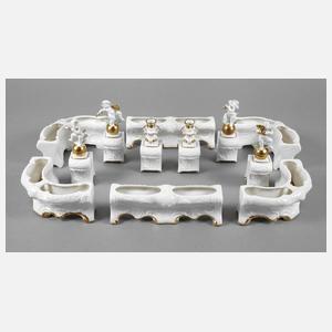 Hutschenreuther zwölfteiliger Tafelaufsatz