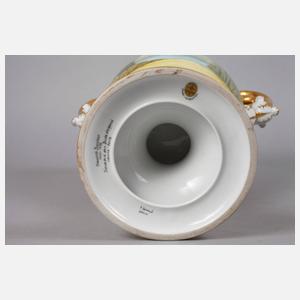 Hutschenreuther/Dresden große Schlangenhenkelvase