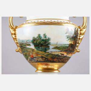 Hutschenreuther/Dresden Vase Landschaftsdekor