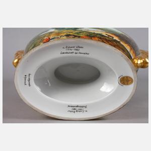 Hutschenreuther/Dresden Vase Landschaftsdekor