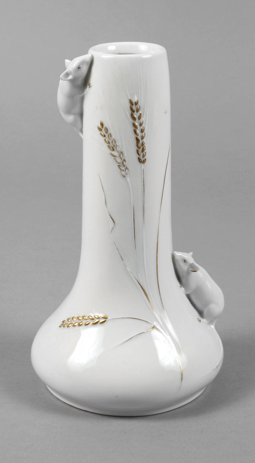 Jugendstilvase mit Mäusen