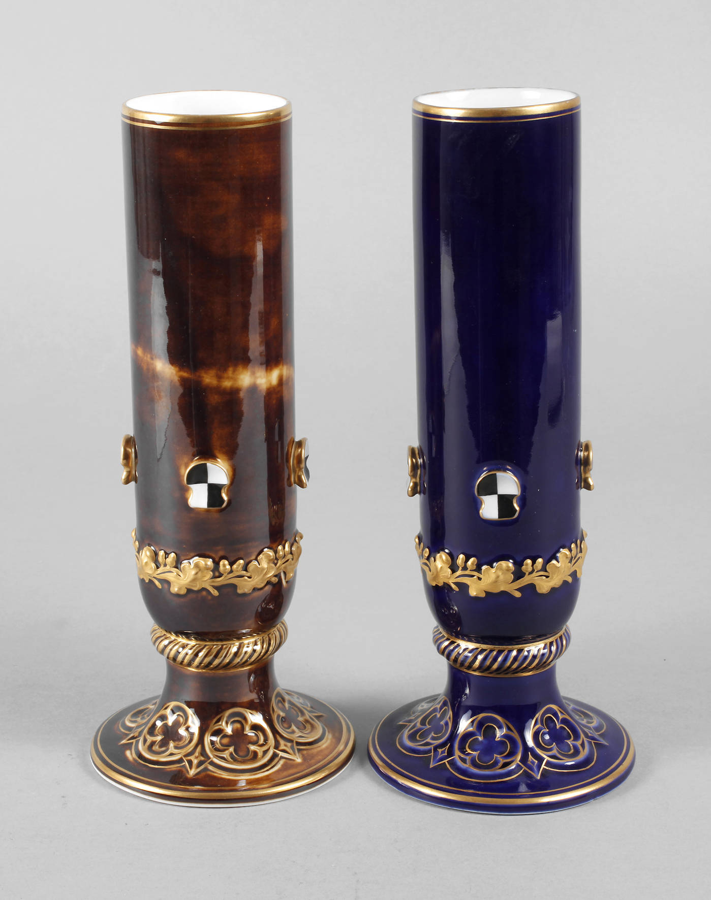 KPM Berlin Paar Stangenvasen