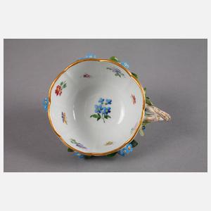 Meissen Sammeltasse Insektenmalerei