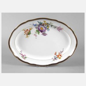 Meissen große Vorlegeplatte Kobaltrand