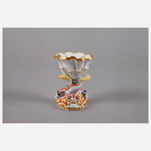 Meissen Muschelschale mit Delphinen