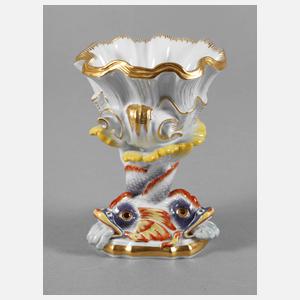Meissen Muschelschale mit Delphinen