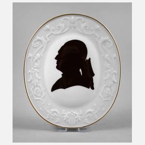 Meissen Wandplatte Schattenmalerei