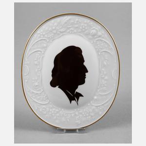 Meissen Wandplatte Schattenmalerei