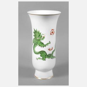Meissen Bodenvase grüner Drache