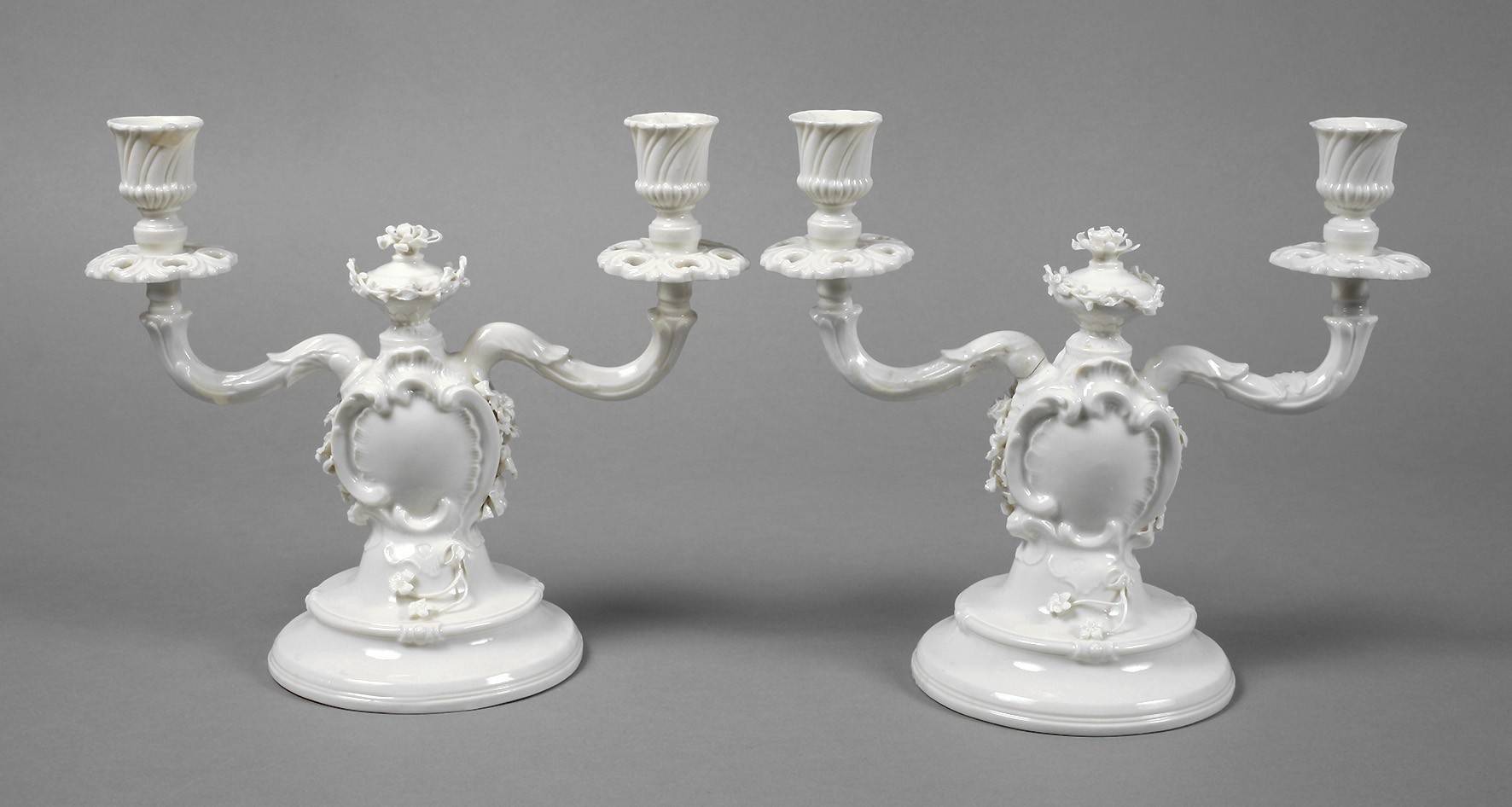 Nymphenburg Paar Kerzenleuchter