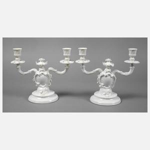Nymphenburg Paar Kerzenleuchter