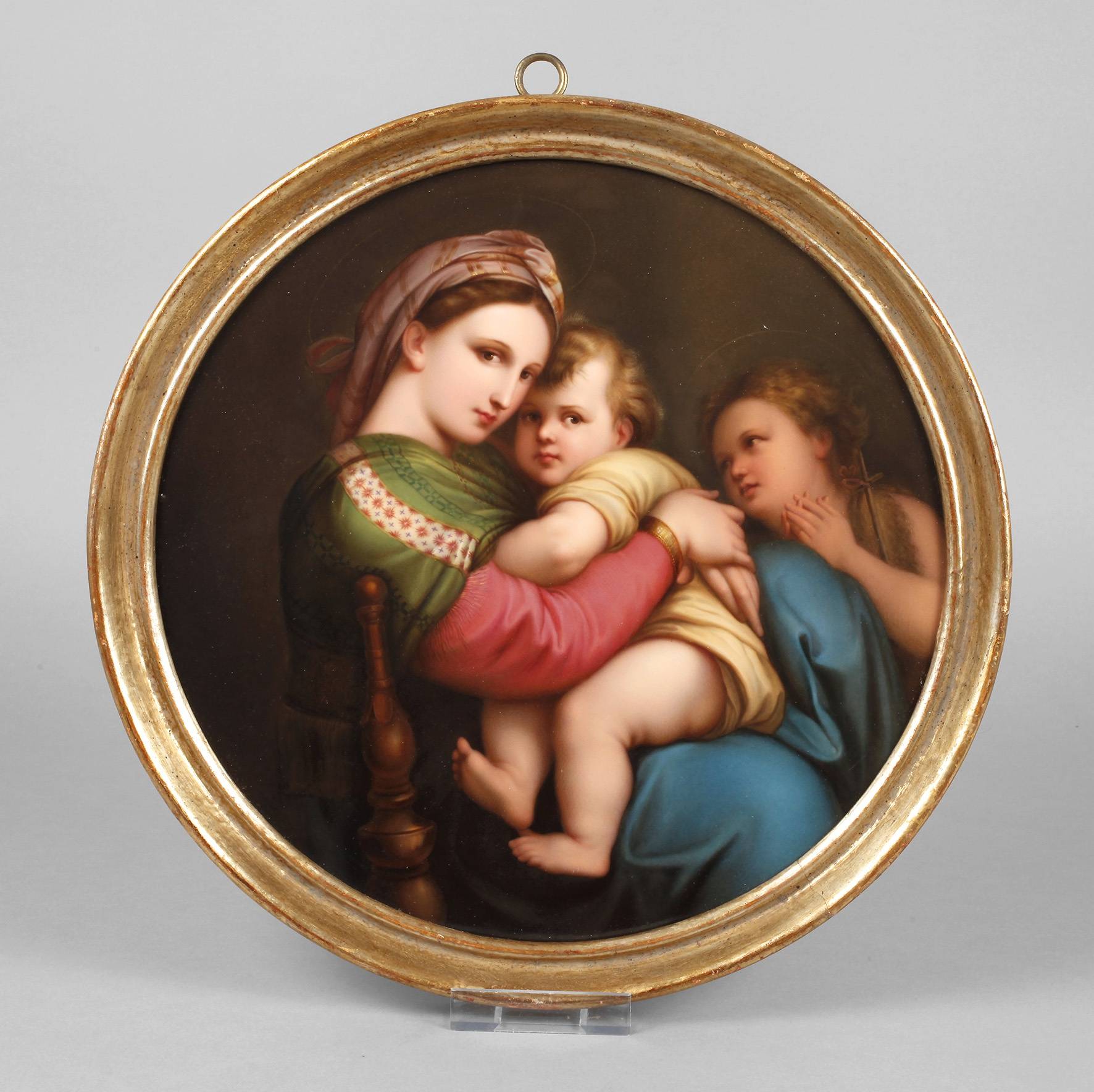 Porzellanbildplatte Madonna della Sedia