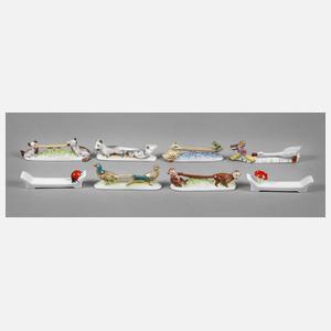 Rudolstadt sechs Messerbänkchen