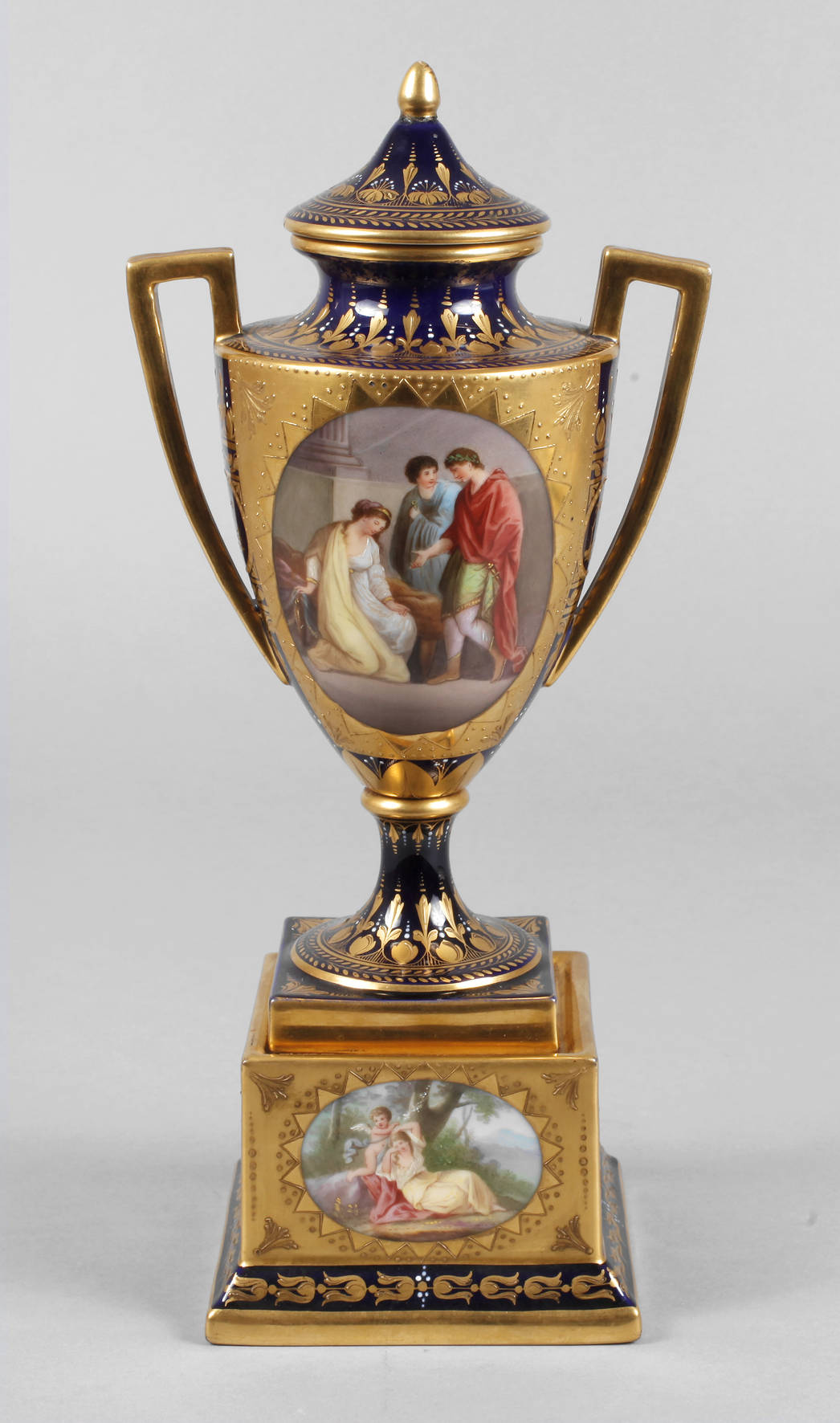 Thüringen Amphorenvase ”Paris und Helena”