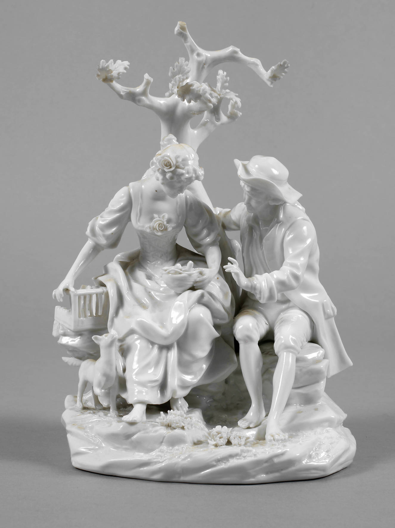 Thüringen Figurengruppe Vogelhändler