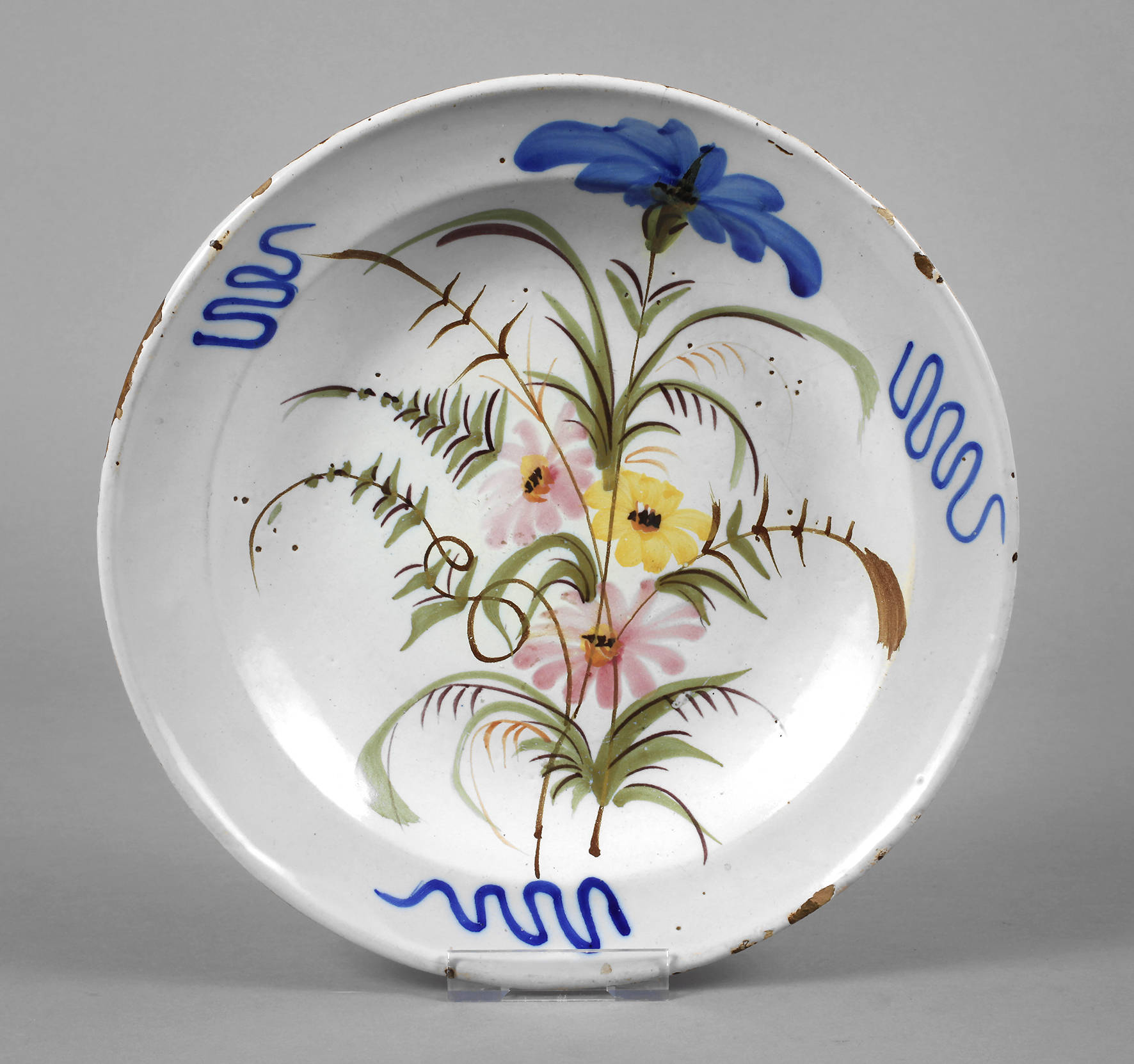 Großer Habaner Fayenceteller