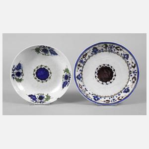 Zwei Fayenceschalen