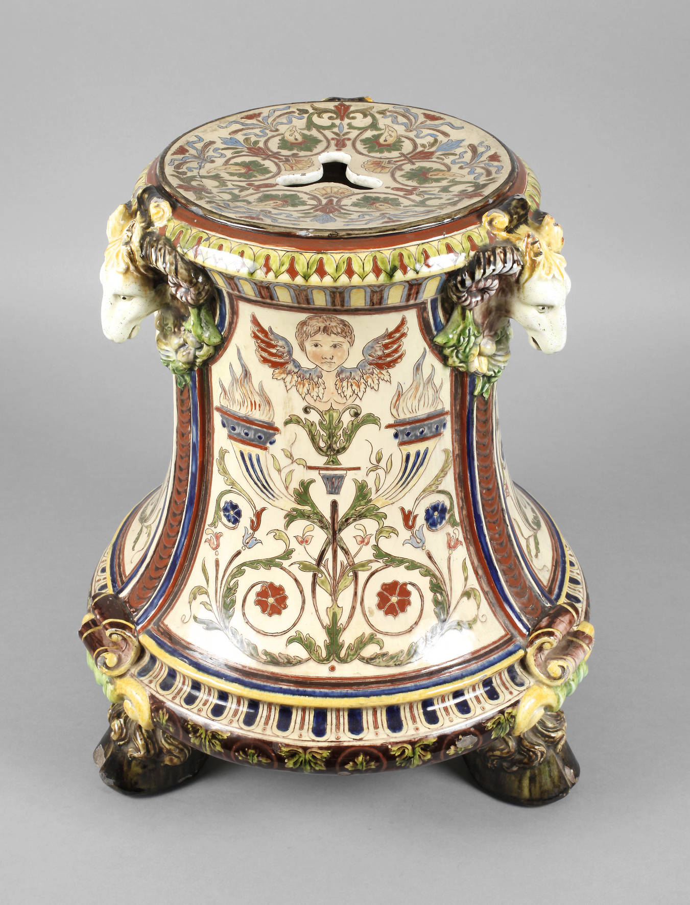 Blumenständer Majolika