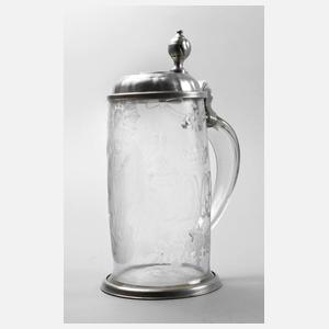 Barocker Walzenkrug aus Adelsbesitz