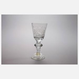 Sechs barocke Wappengläser der Grafen zu Schönburg